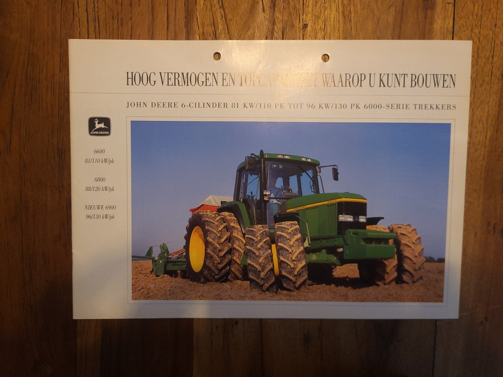 tractor folder John Deere 6000 serie trekkers, Ophalen of Verzenden, Zo goed als nieuw