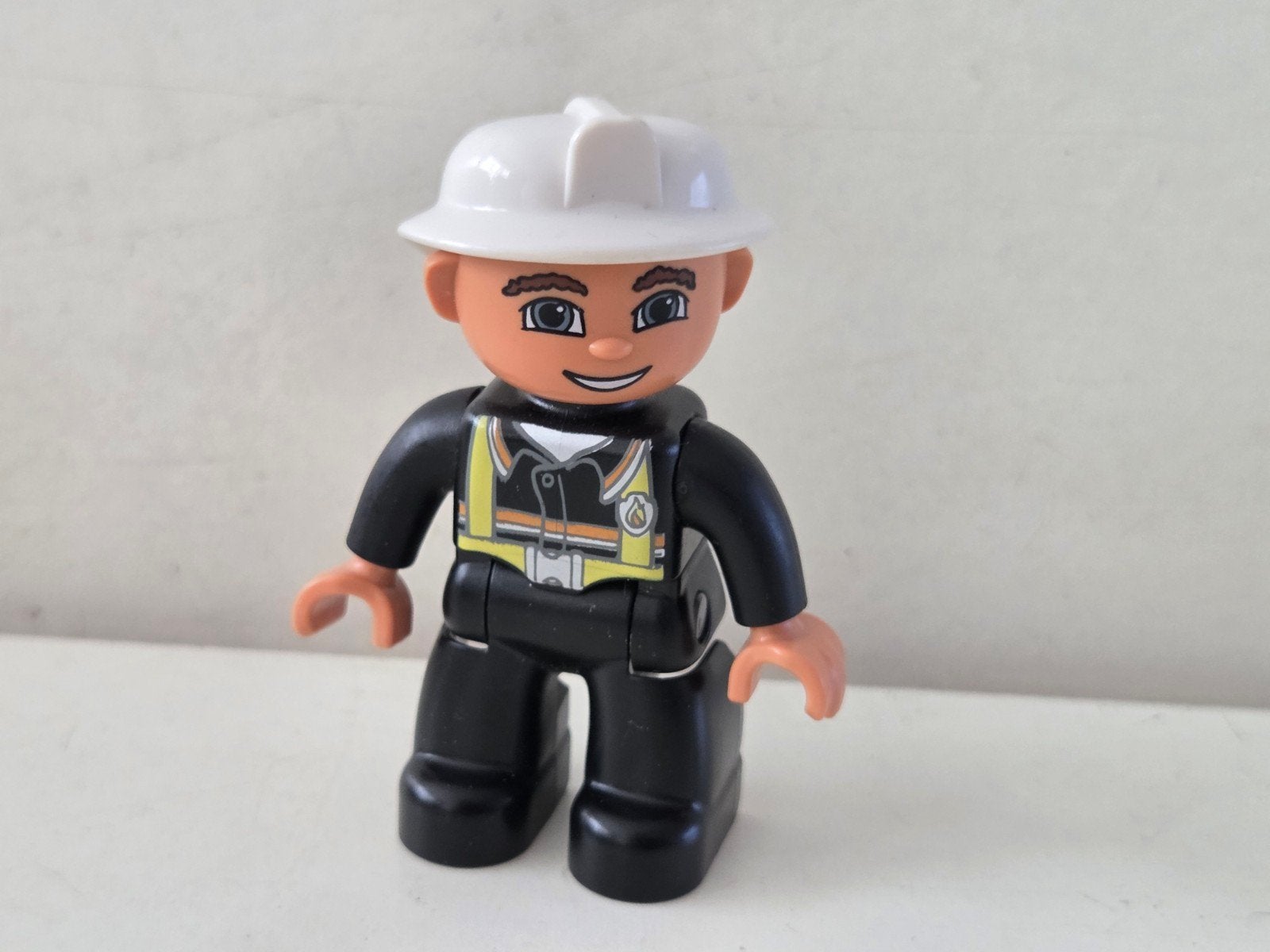 Lego Duplo brandweerman pop, City, Ophalen of Verzenden, Zo goed als nieuw, Minifiguur