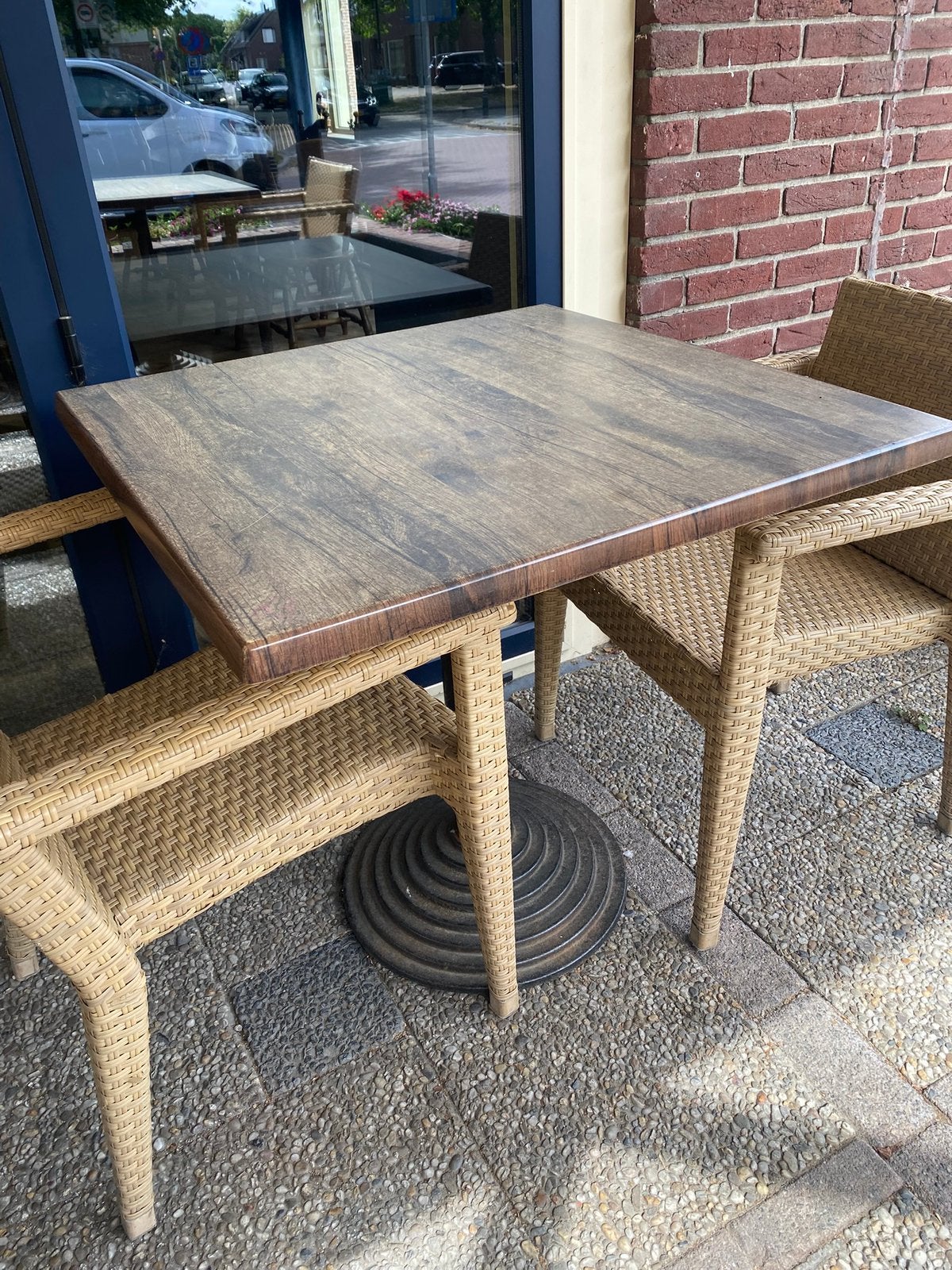 8 TERRASTAFELS (ZONDER STOELEN ‼️) MOET SNEL WEG, Tuin en Terras, Ophalen, Gebruikt