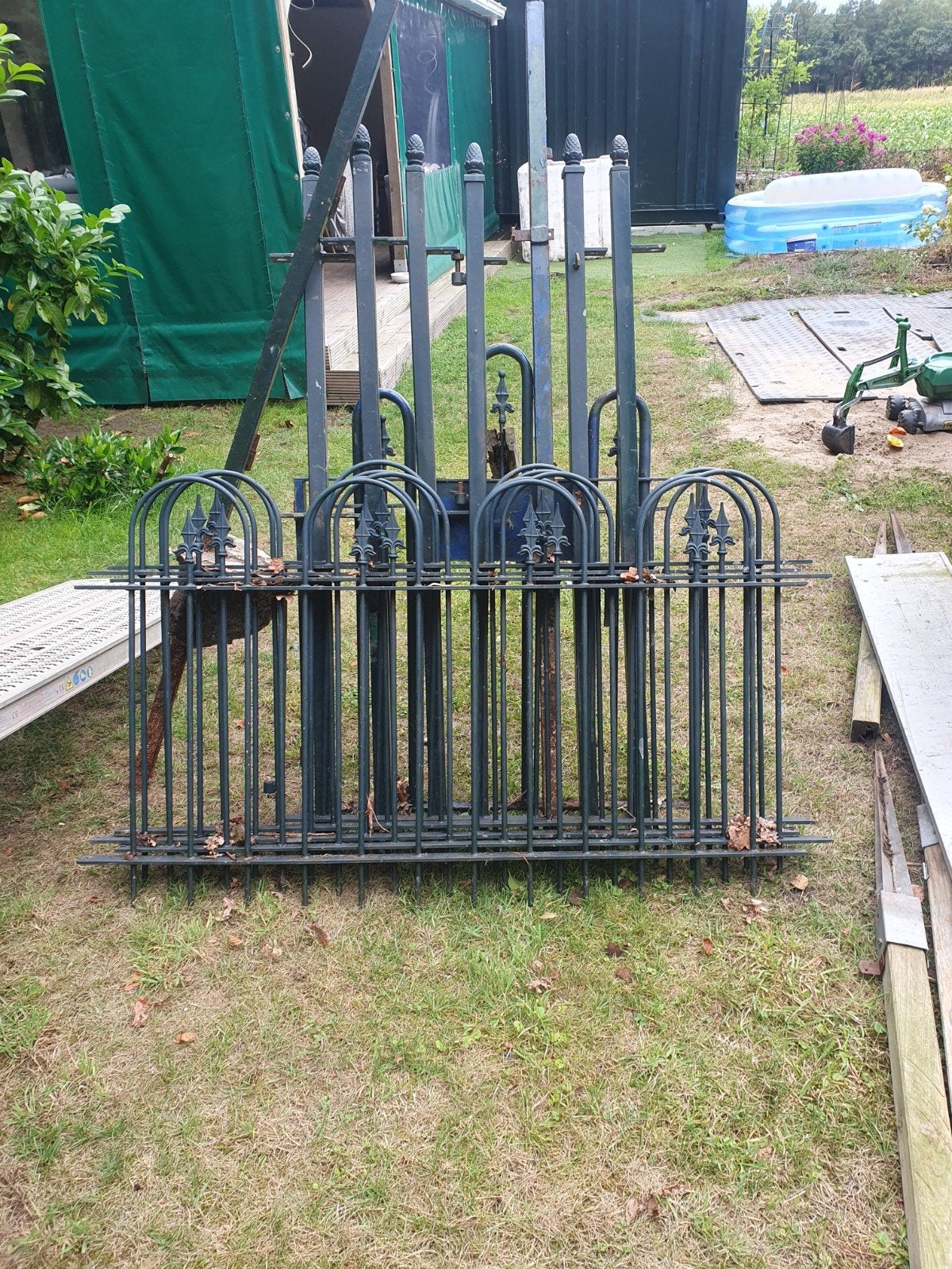 hekwerk met poort, Ophalen, Met poort, Gebruikt, Sierhekwerk