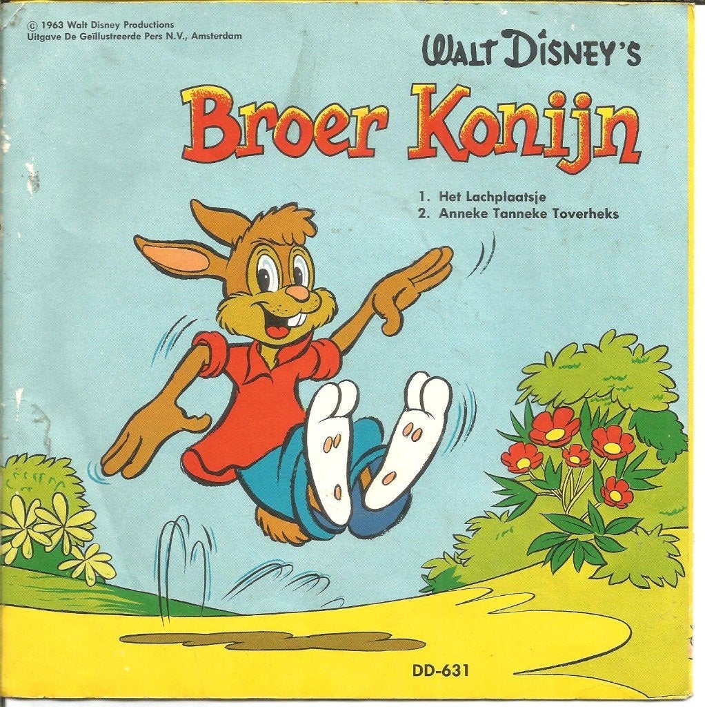 Walt Disney's Broer Konijn (1963), Gebruikt, 7 inch, Ophalen of Verzenden, Verhaal of Sprookje