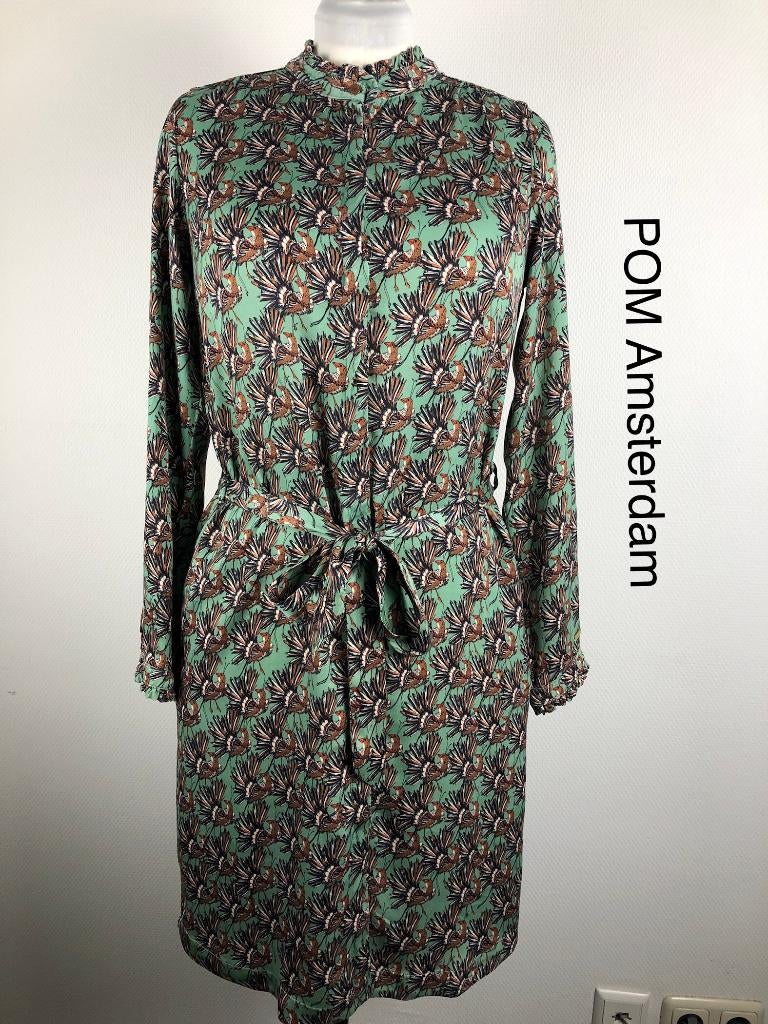 POM Amsterdam Jurk  (mt: 42) 19,6/8125, POM Amsterdam, Blauw, POM Amsterdam, Maat 42/44 (L)