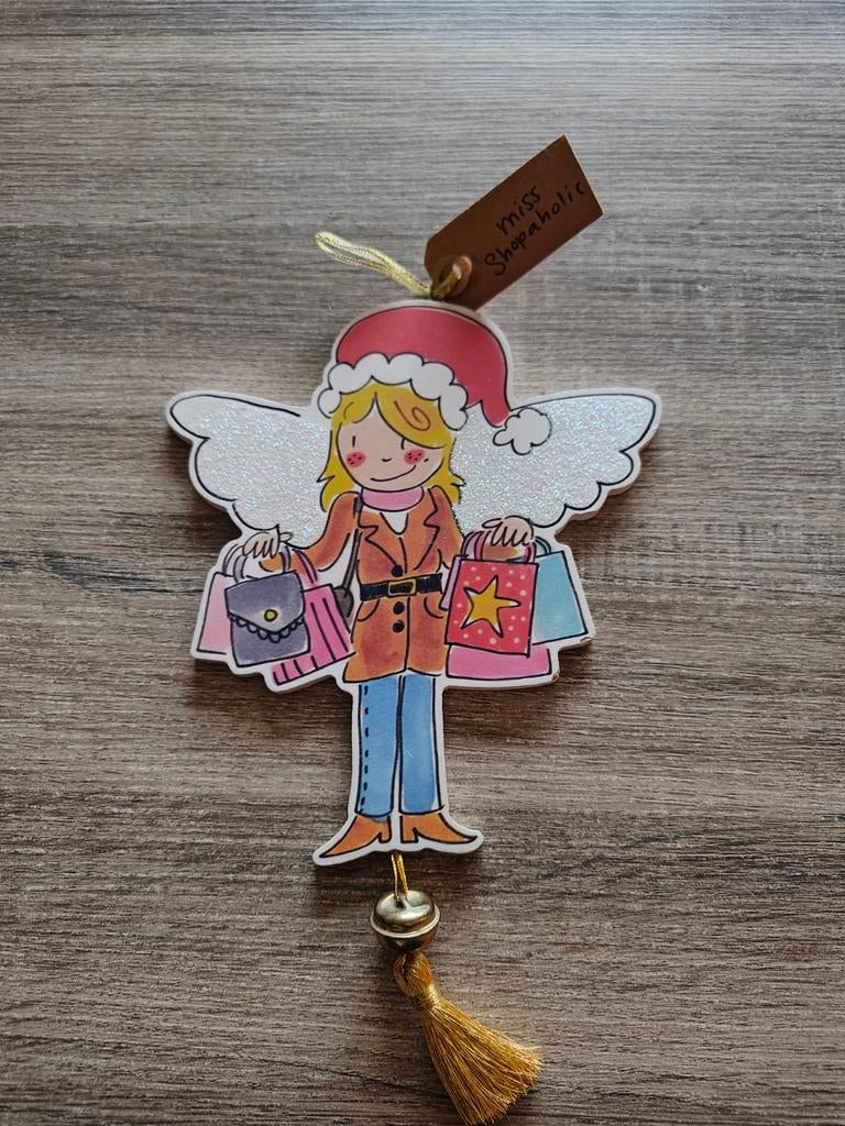 Blond Amsterdam Kerstmis Kerstboom Hanger 'Miss Shopaholic', Diversen, Kerst, Ophalen of Verzenden, Nieuw
