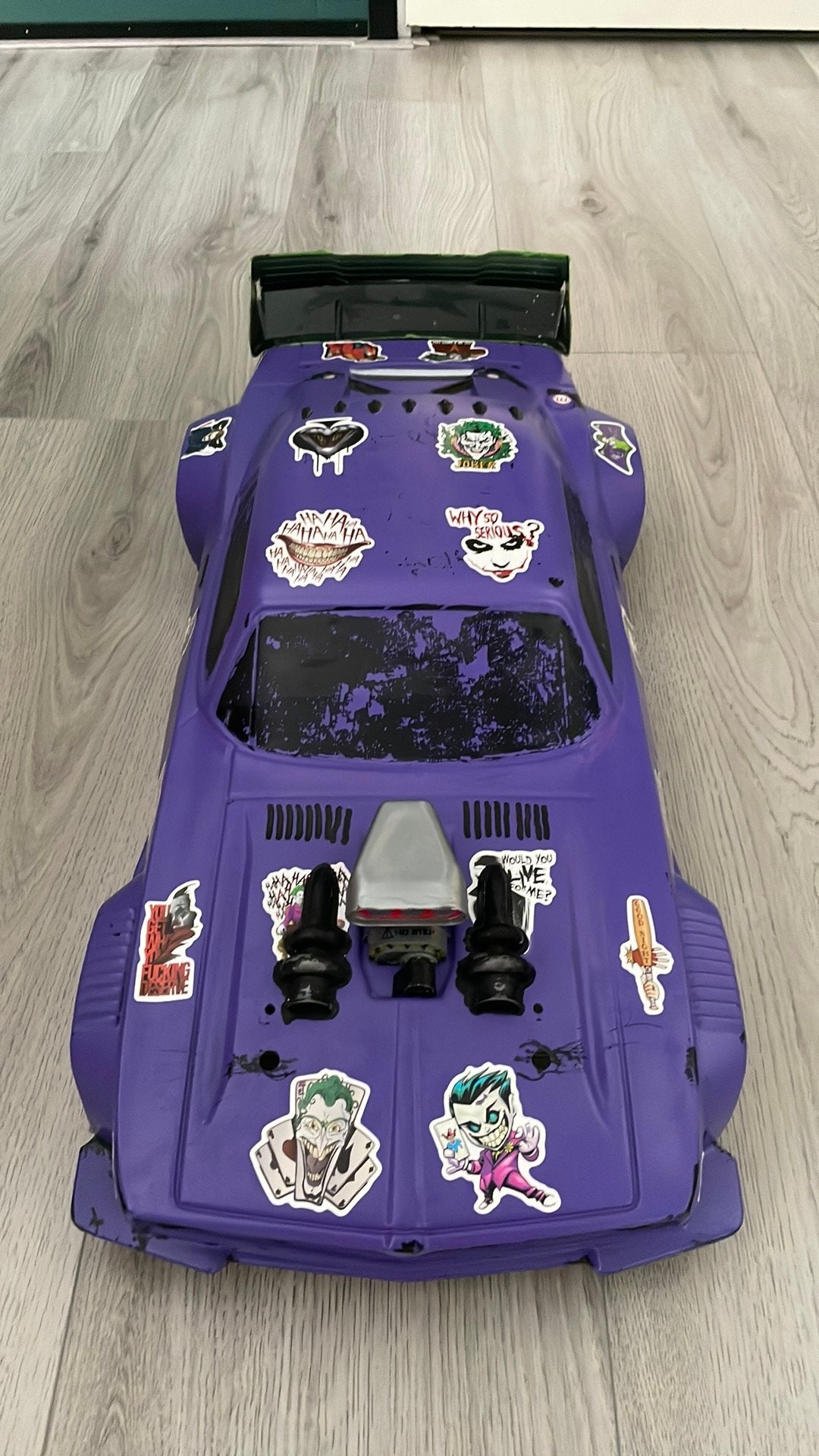 ARRMA Felony RC – The Joker body met LED-verlichting, Hobby en Vrije tijd, Modelbouw | Radiografisch | Overige, Ophalen, Zo goed als nieuw
