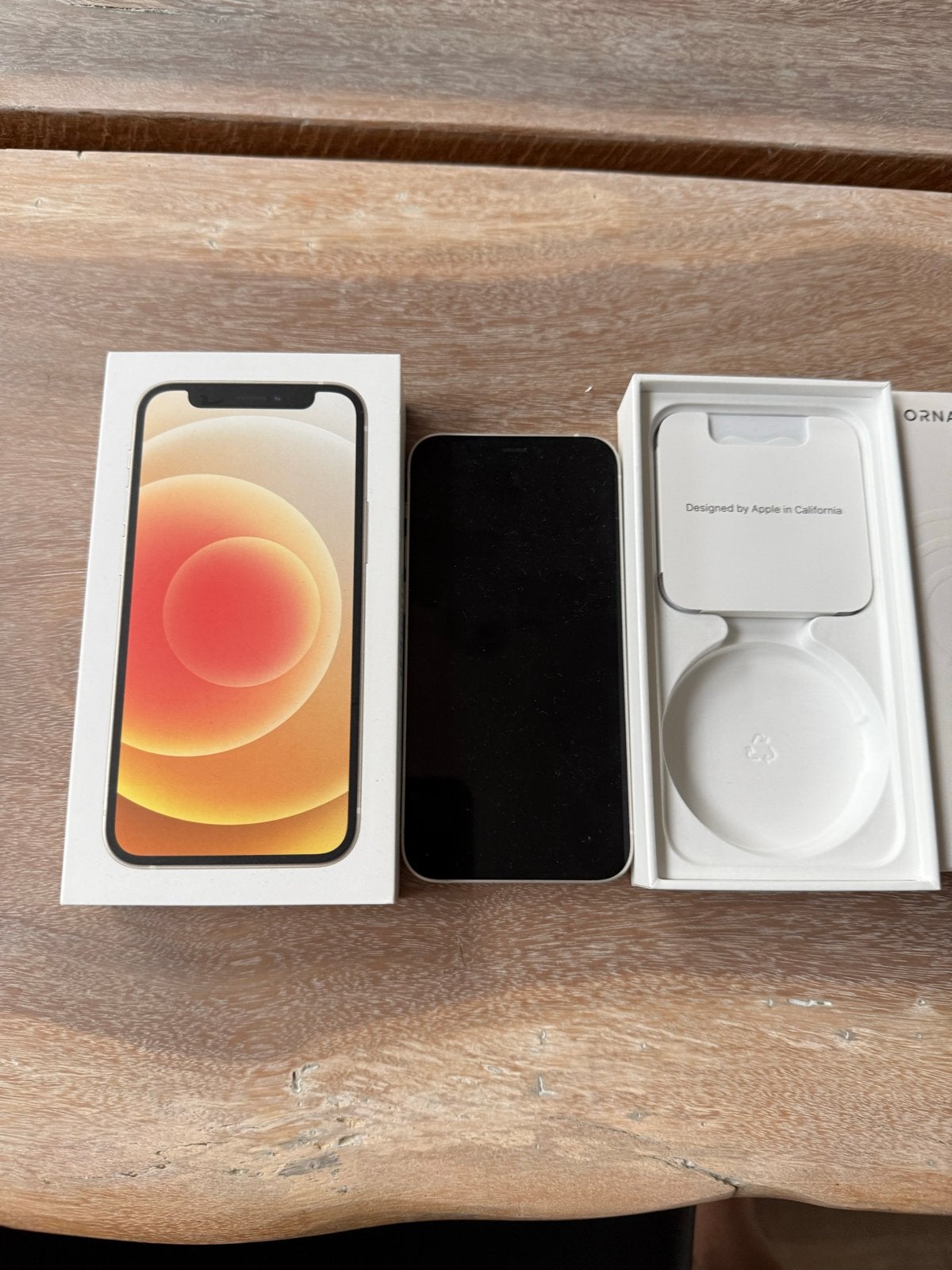 iPhone 12 Mini 128GB Wit - Barst achterkant, 77% batterij, Telecommunicatie, IPhone 12 Mini, Wit, Ophalen of Verzenden, Zonder simlock