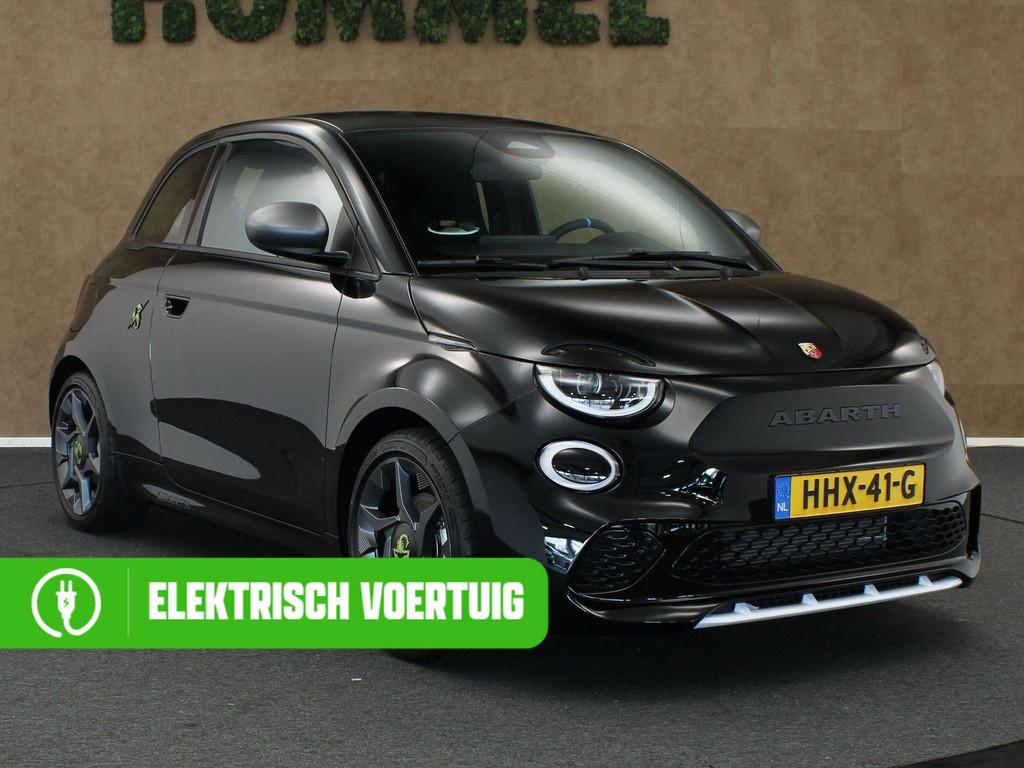 Fiat 500 Abarth Urban 42 kWh SOH 99,1% - APPLE CARPLAY/ANDRO, Stof, Gebruikt, 4 stoelen, Zwart