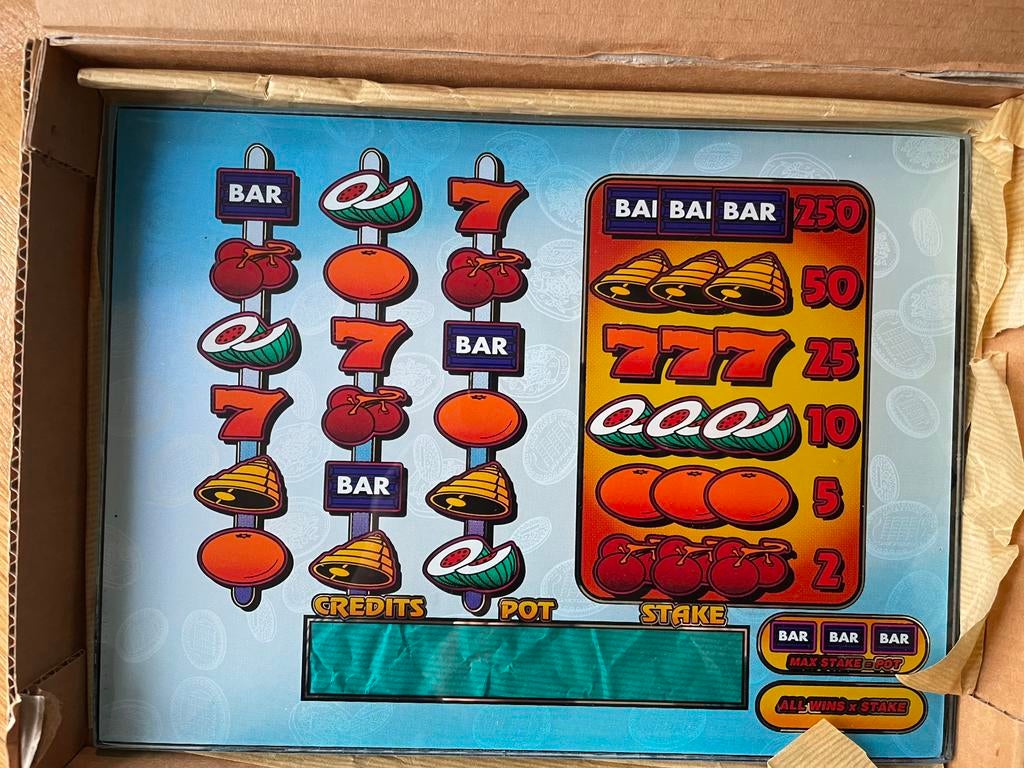 Automaten Ruit 30X22 cm., Verzamelen, Automaten | Gokkasten en Fruitautomaten, Ophalen of Verzenden, Nieuw