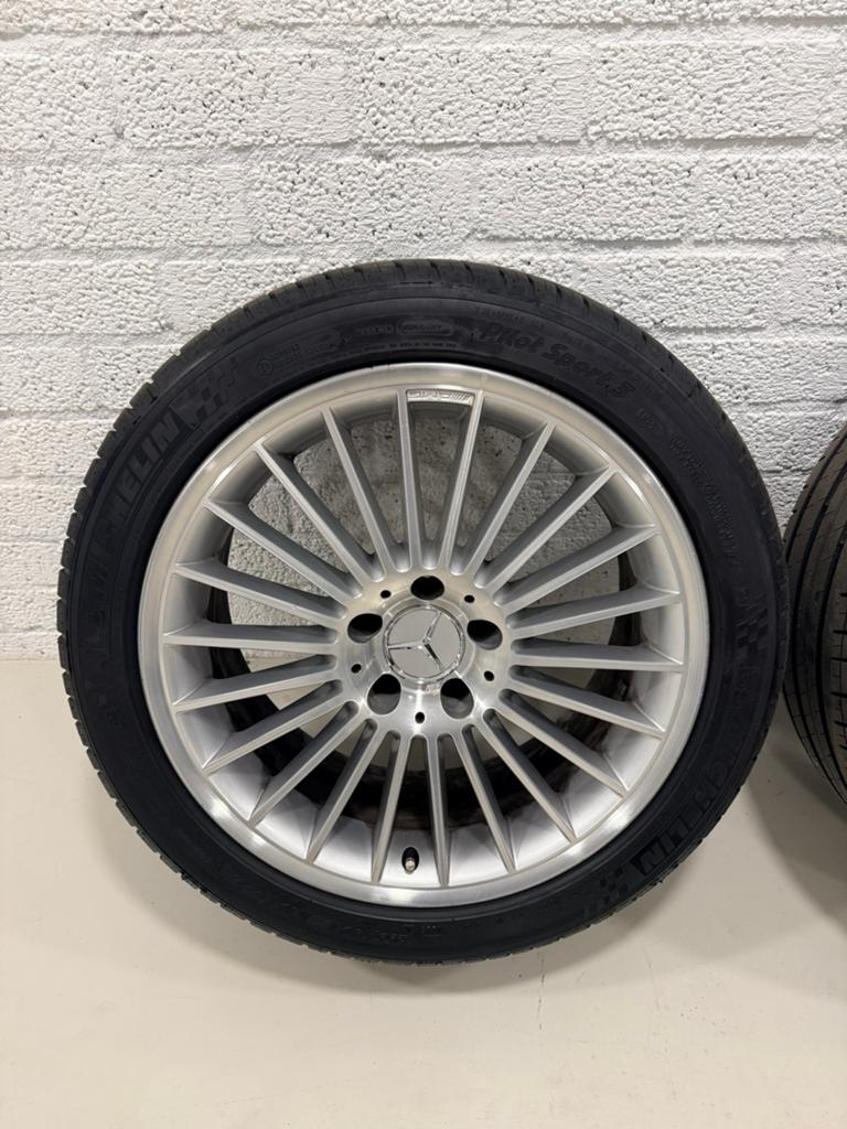 Mercedes SL (R230) AMG breedset 18” inch, Ophalen, 18 inch, Gebruikt, Velg(en)