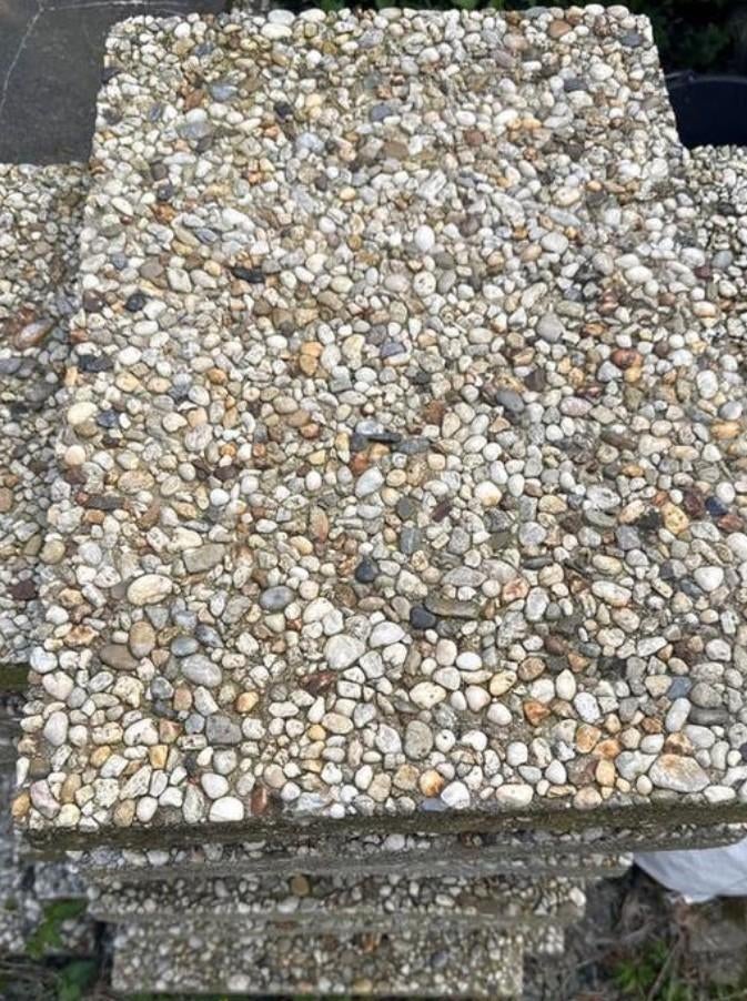 Grind tegels 29 stuks  kar straat zand, Tuin en Terras, Ophalen of Verzenden, Gebruikt
