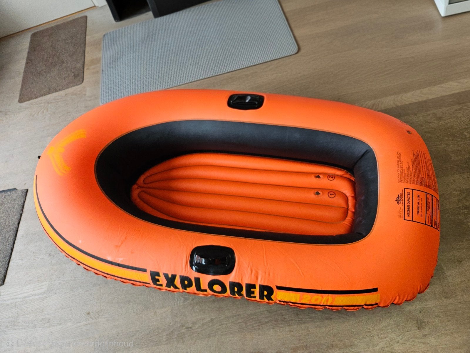 Gratis op te halen: Opblaasboot met klein lek, Ophalen