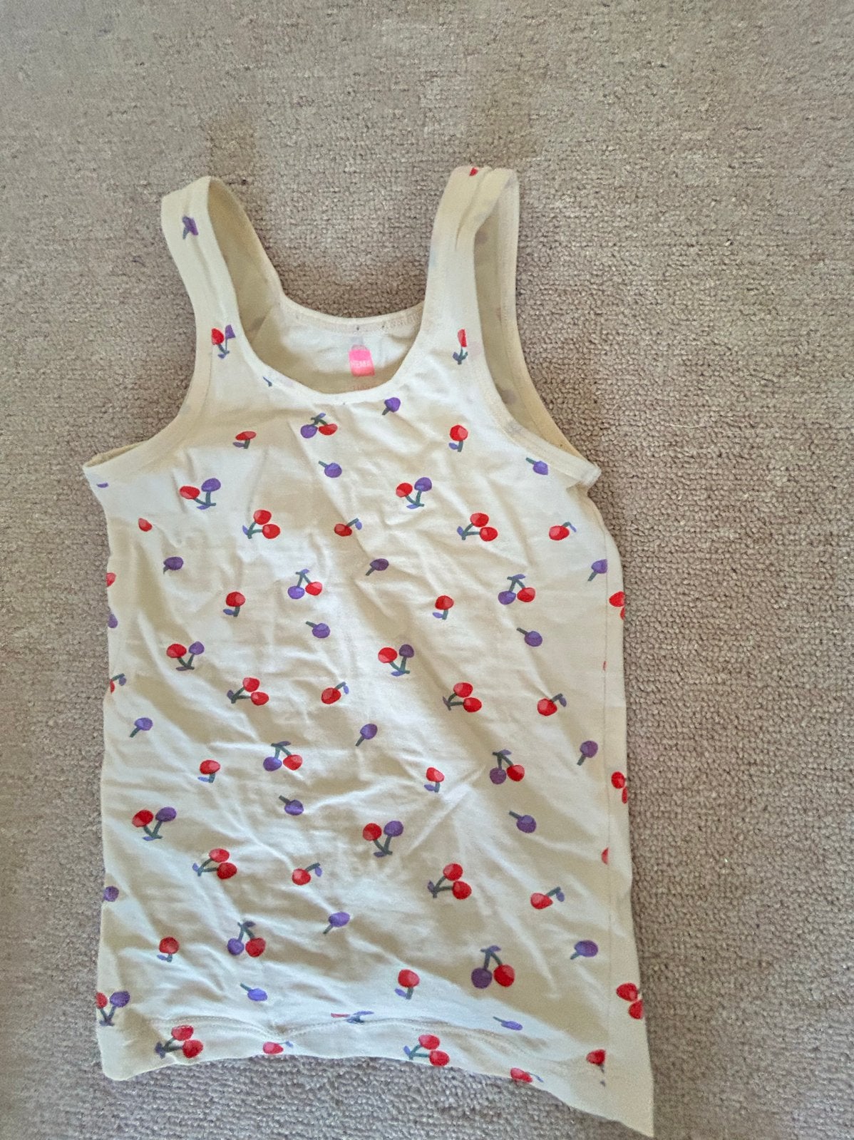 Kinder top HEMA met kersenprint 110/ 116, Ophalen of Verzenden, Nieuw, Meisje, Shirt of Longsleeve
