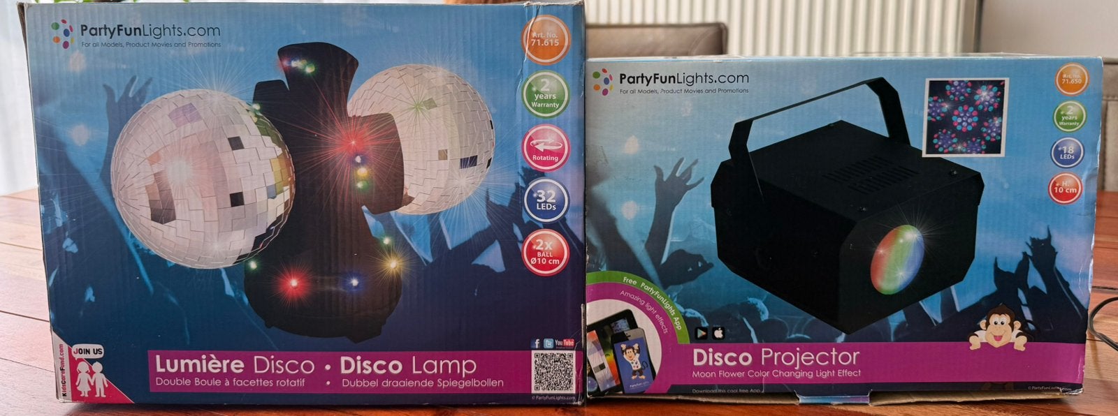 Discoballen en discolampen set! Party. Leuk voor feest, Ophalen, Zo goed als nieuw, Versiering, Overige