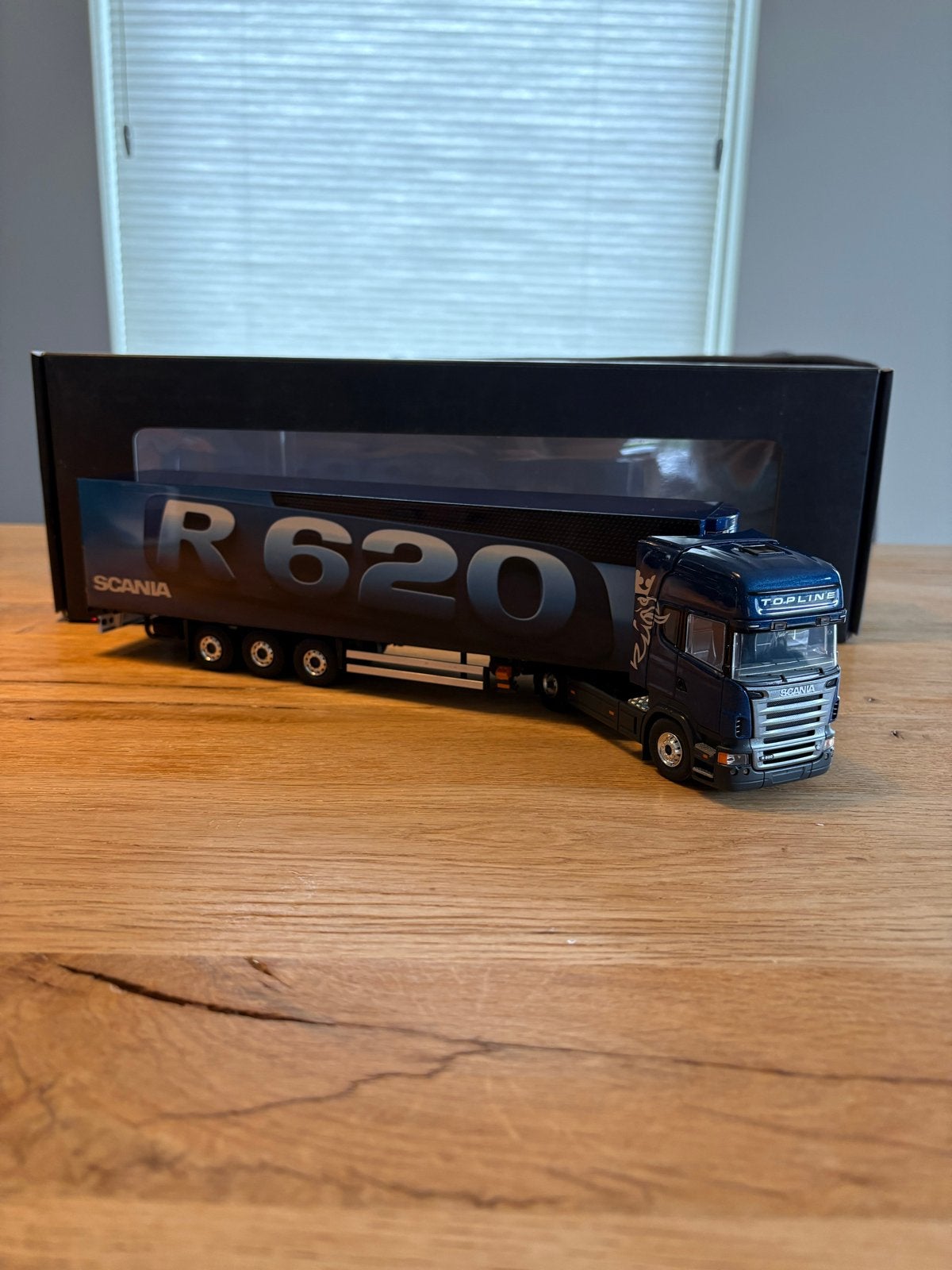 tekno Scania R620 Topline vrachtwagen model met koeltrailer, Ophalen of Verzenden, Zo goed als nieuw, Bus of Vrachtwagen, Tekno