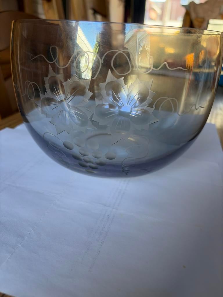 Vintage Princess House Crystal Flower Bowl 'Heritage', Antiek en Kunst, Antiek | Glas en Kristal, Ophalen