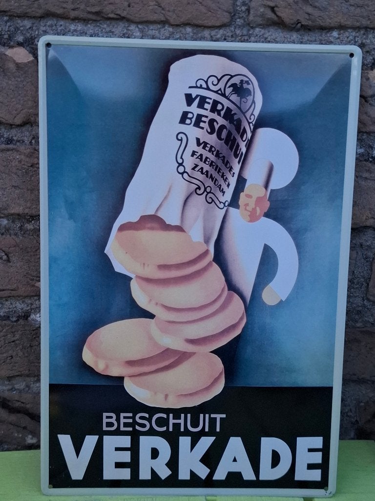 Reclamebord Verkade, Ophalen of Verzenden, Nieuw, Reclamebord