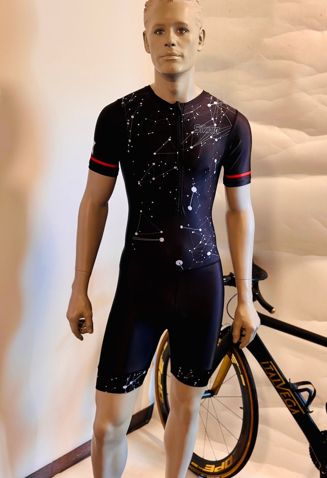 Wielrenkleding wielrenpak snelpak speedsuit maat M Sikma, Ophalen of Verzenden, Zo goed als nieuw, Bovenkleding, Heren