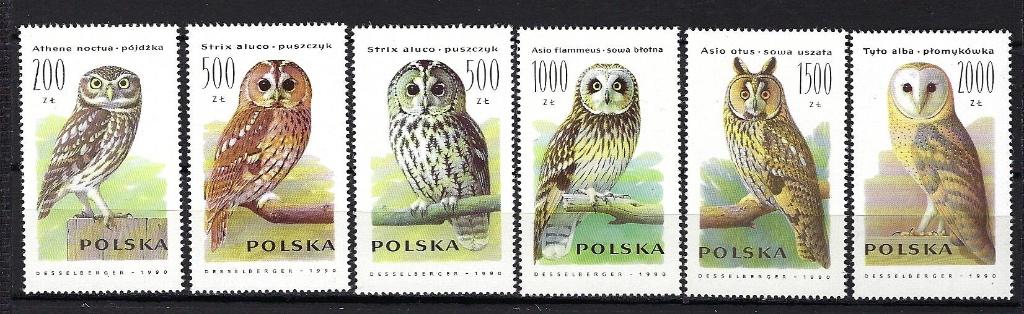 VOGELS Polen Mi. 3294/3299 postfris, Ophalen of Verzenden, Postfris, Dier of Natuur