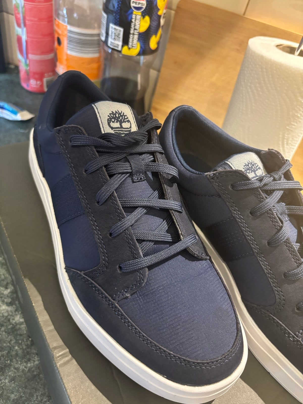 Timberland Davis Square Sneakers Heren - Maat 41, Kleding | Heren, Ophalen of Verzenden, Nieuw, Blauw, Sneakers of Gympen