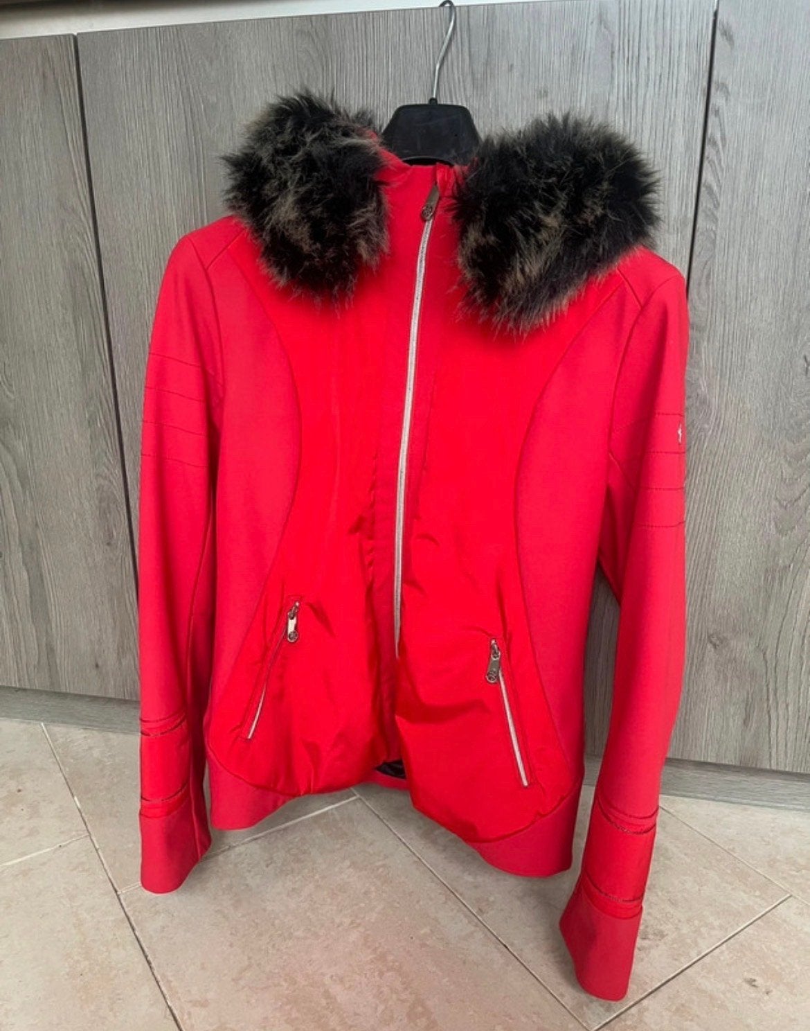 Poivre Blanc ski-jas met bontkraag, Ophalen of Verzenden, Zo goed als nieuw, Maat 38/40 (M), Jack