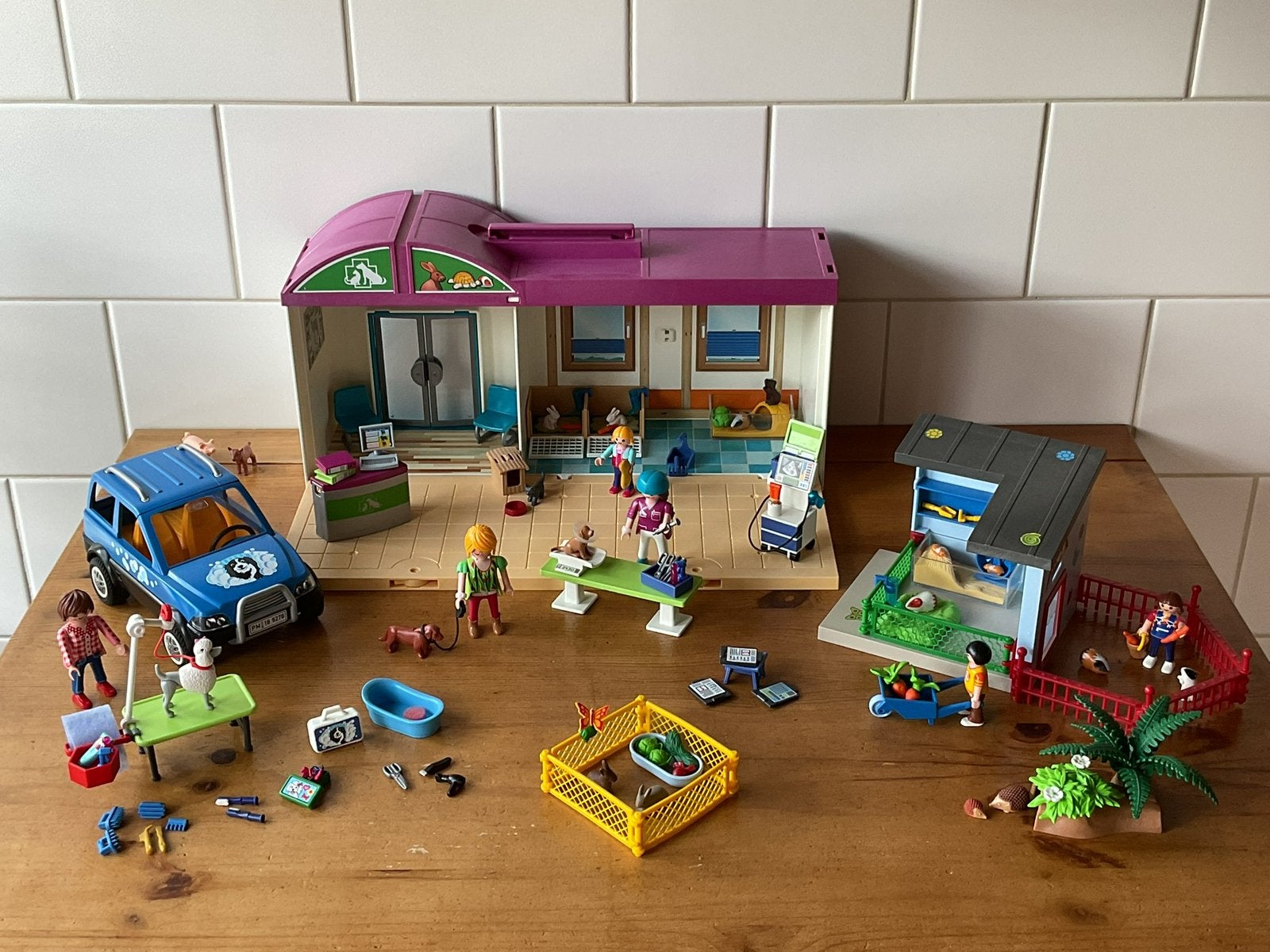 PLAYMOBIL UITGEBREIDE MEENEEM DIERENKLINIEK 🐈‍⬛ SUPERSET !!, Ophalen of Verzenden, Gebruikt