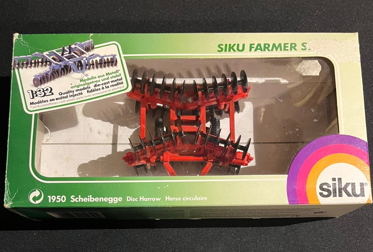 Siku 1950 Scheibenegge 1:32, Ophalen of Verzenden, Nieuw, Tractor of Landbouw, SIKU