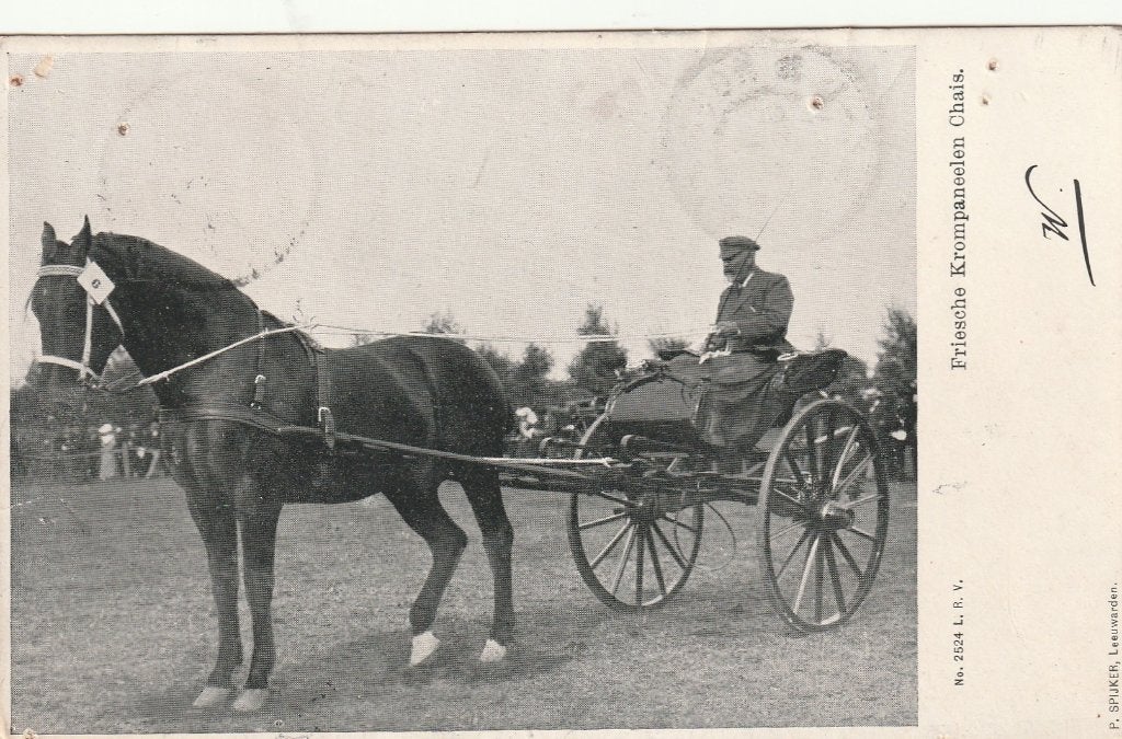 Friesche Krompanelen Chais 1905, Verzamelen, Verzenden, Voor 1920, Gelopen, Voertuig