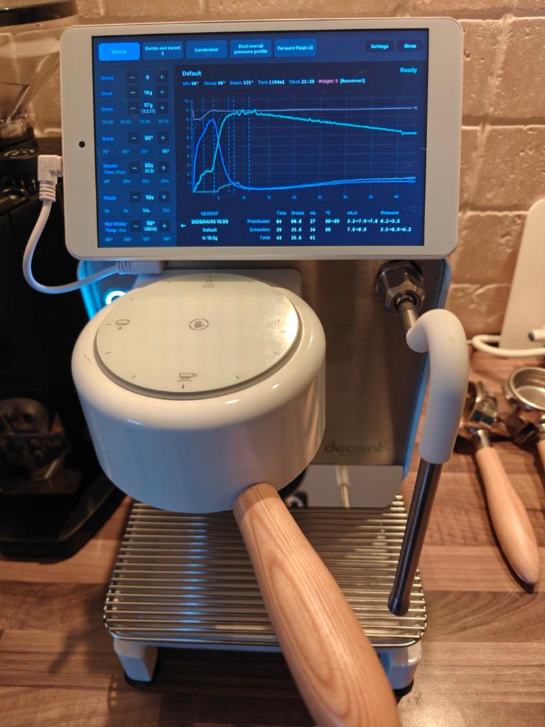 Decent Espresso DE1XXL incl garantie, Ophalen, Zo goed als nieuw, Espresso apparaat