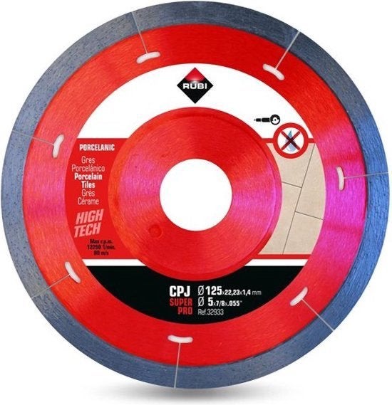 Rubi disque diamant céramique CPJ Ø125mm SPRO, Doe-het-zelf en Verbouw, Gereedschap | Zaagmachines, ., 70 mm of meer, Overige typen