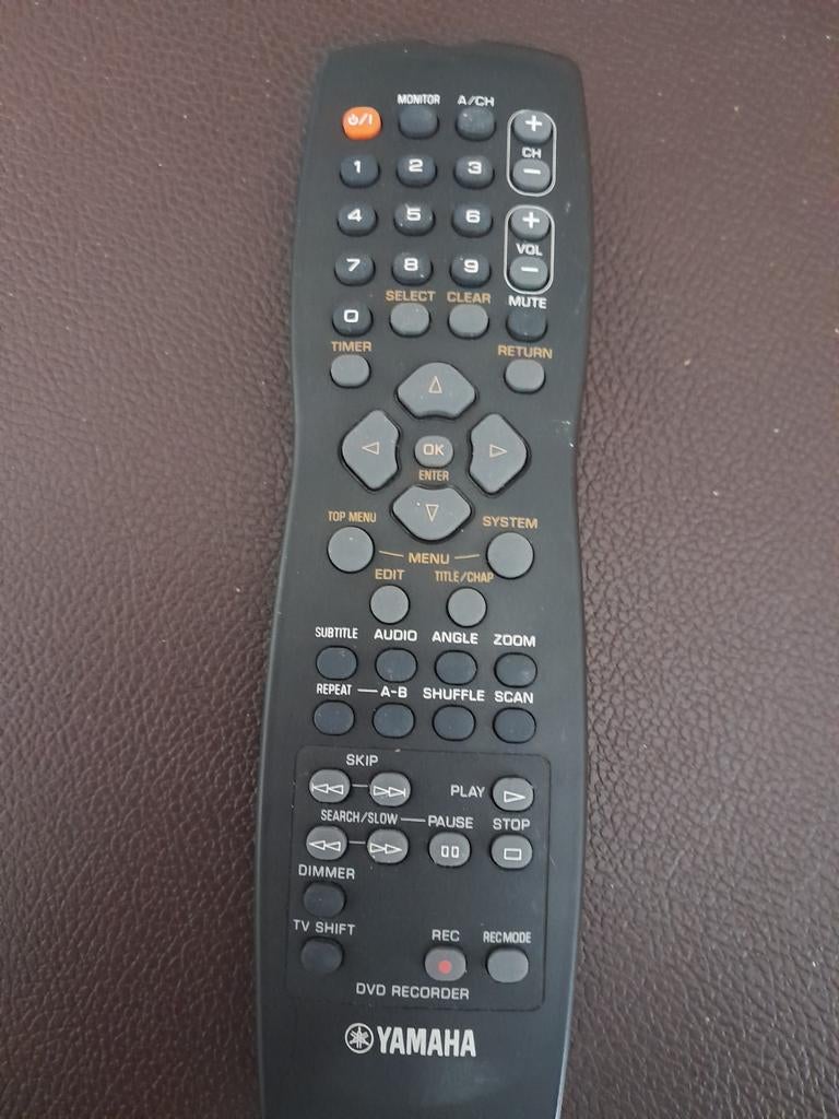 Yamaha afstandsbediening dvd recorder, Ophalen, Dvd