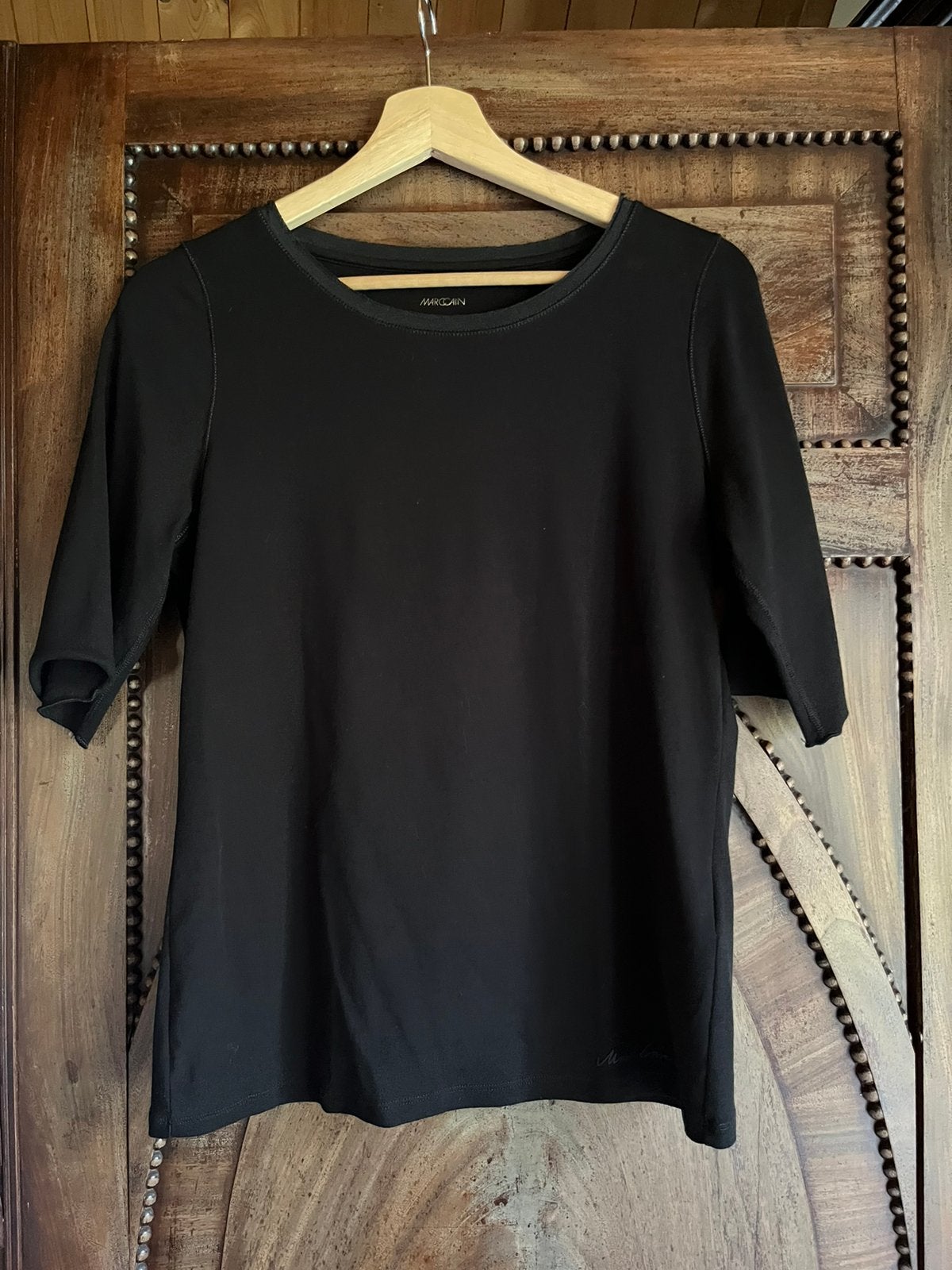 Zwarte t-shirt van Marccain, Kleding | Dames, Maat 38/40 (M), Zwart, Nieuw, Ophalen of Verzenden