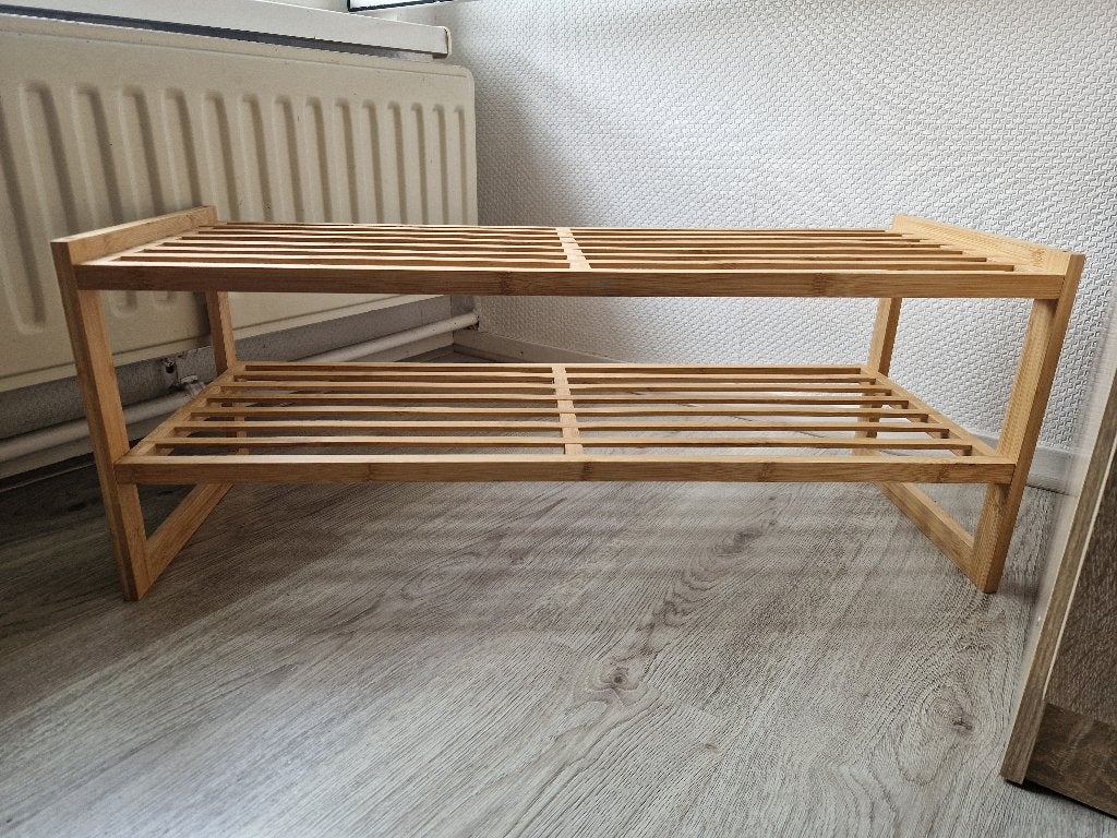 Bamboe schoenenrekje, Ophalen, Zo goed als nieuw