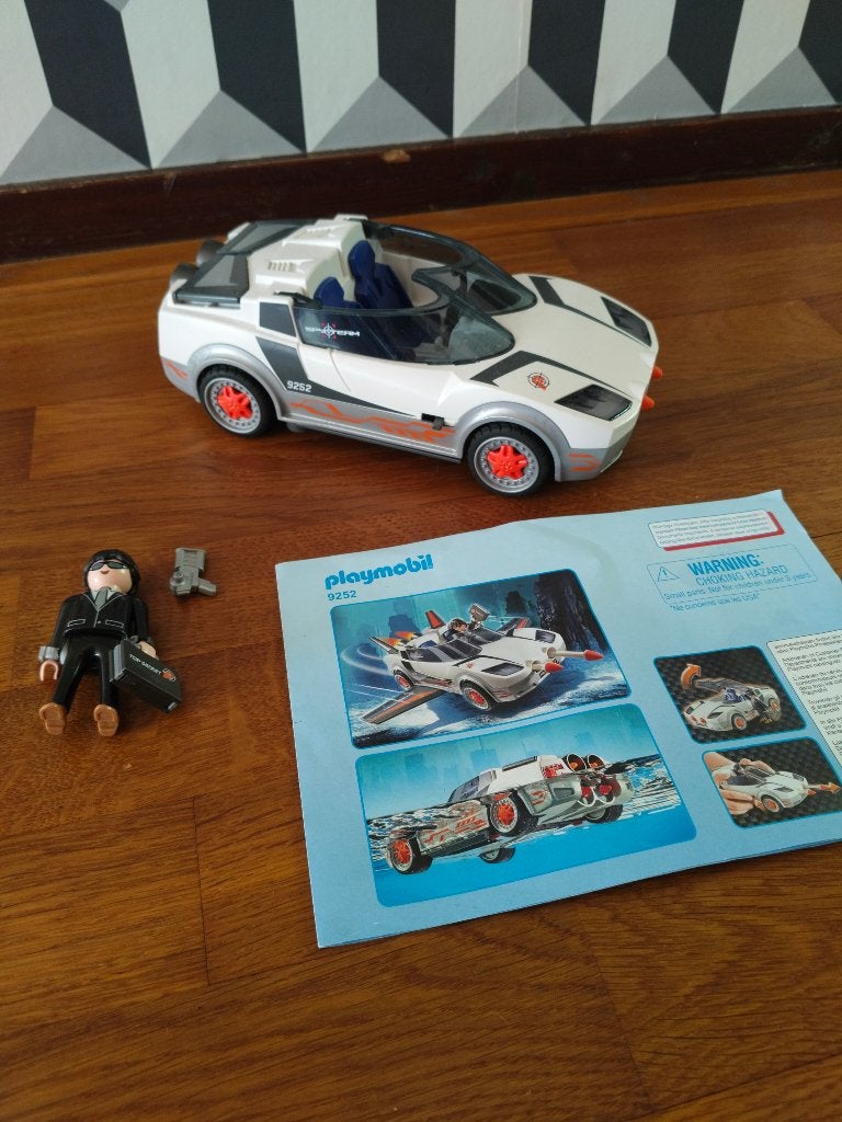 Playmobil 9252 Top Agents Agent P's super racer, Kinderen en Baby's, Ophalen, Complete set, Voertuig, Zo goed als nieuw