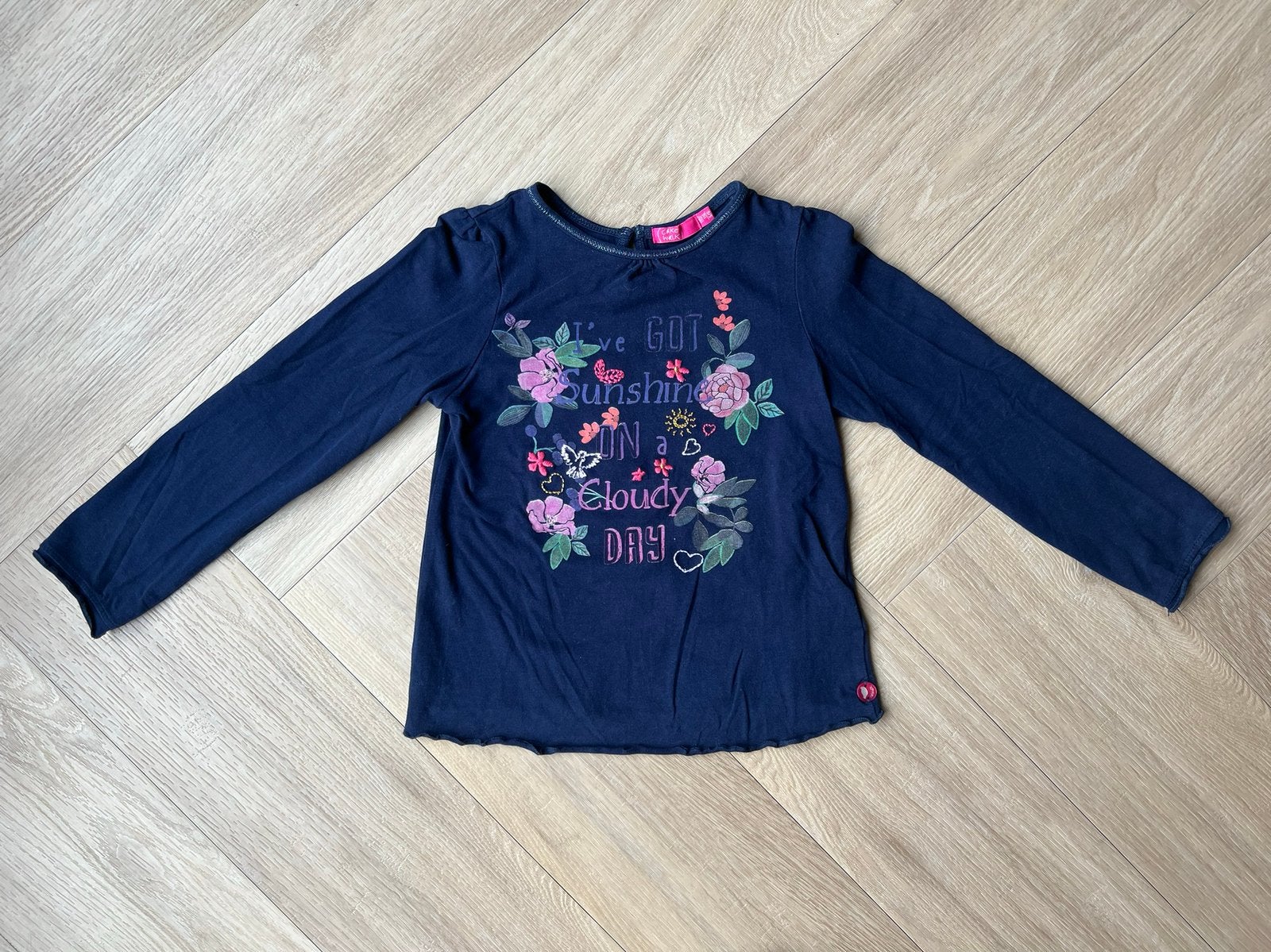 Longsleeve, Cakewalk, blauw, maat 110 / 116 (5/6), Cakewalk, Meisje, Ophalen of Verzenden, Zo goed als nieuw