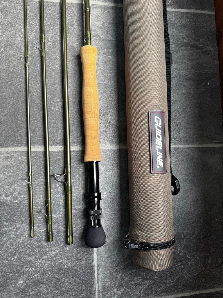 Guideline #9 fly fishing set: hengel, reel en lijn, Ophalen of Verzenden, Zo goed als nieuw