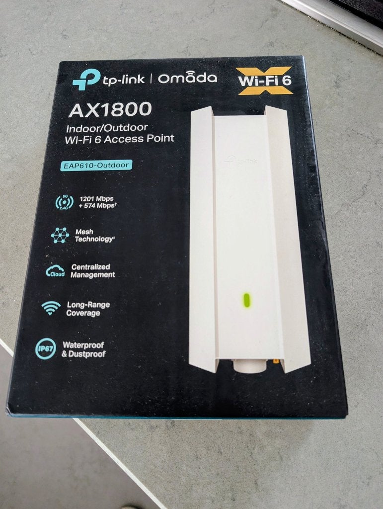 TP-Link Omada EAP610-Outdoor AX1800 Wi-Fi 6 Access Point, Ophalen of Verzenden, Zo goed als nieuw, TP-Link