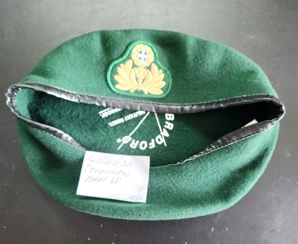 Baret 1 Griekse commando maat 58, Ophalen of Verzenden, Landmacht, Nederland, Helm of Baret