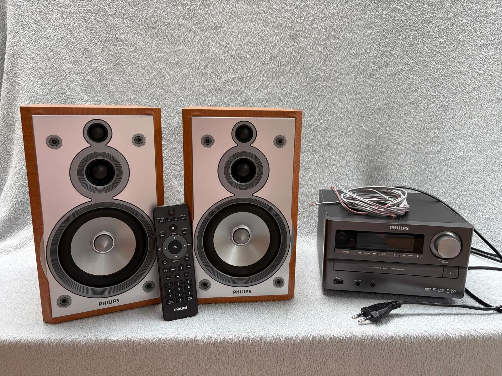 Philips Microset met speakers en afstandsbediening, Ophalen, Speakers, Philips, Microset