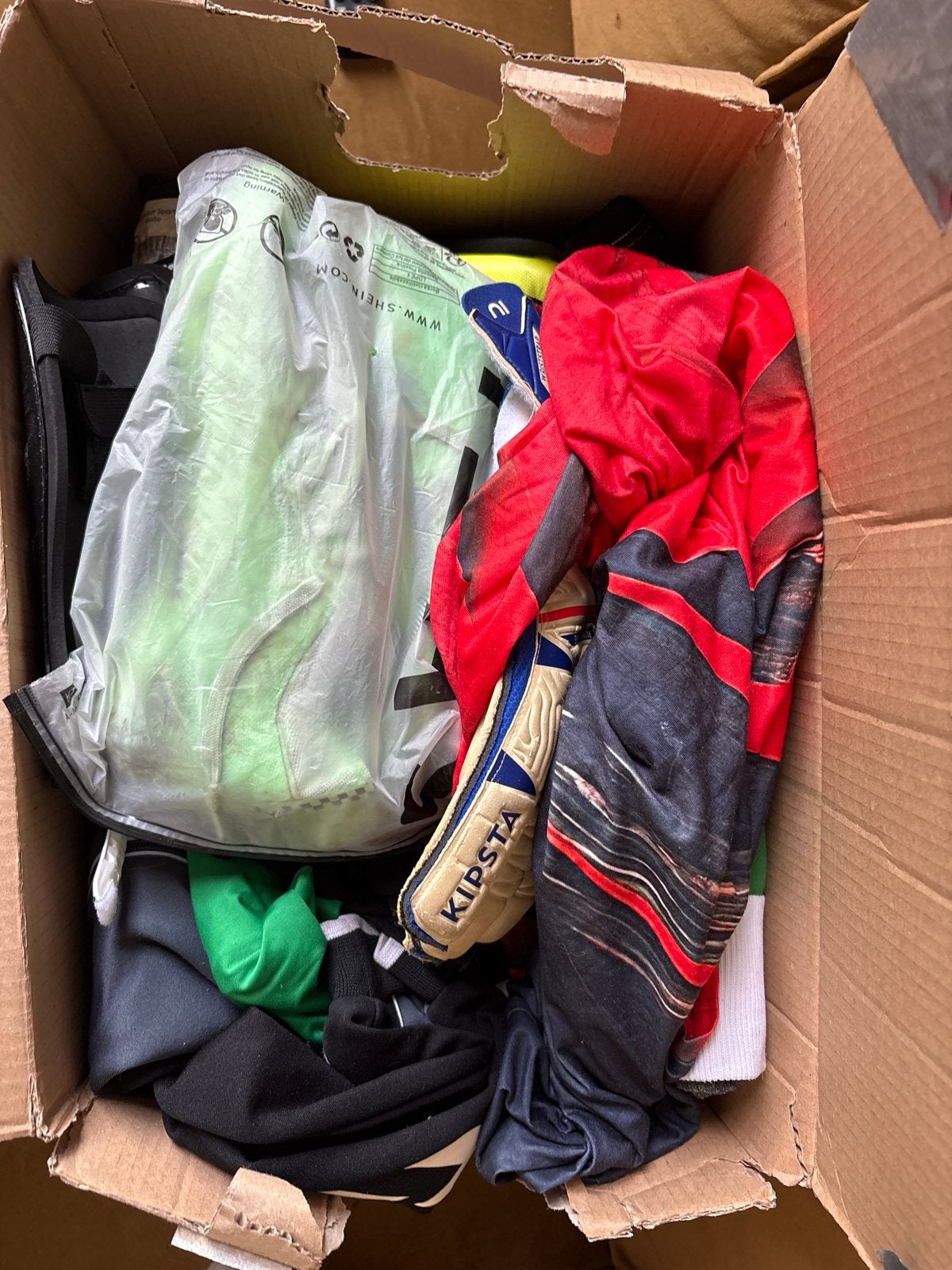 Voetbal keeperkleding en spullen, Ophalen of Verzenden, Gebruikt, Set