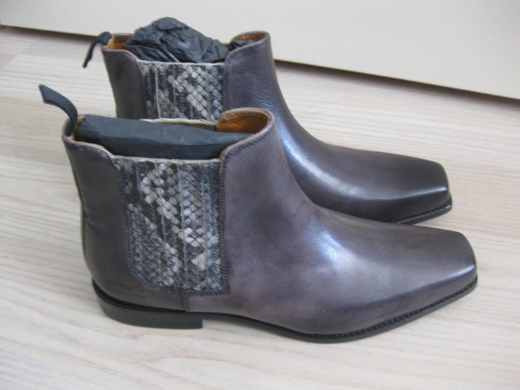 Mooie nieuwe leren laarzen van Melvin & Hamilton, maat 39, Kleding | Dames, Schoenen, Verzenden, Lage of Enkellaarzen, Nieuw, Grijs