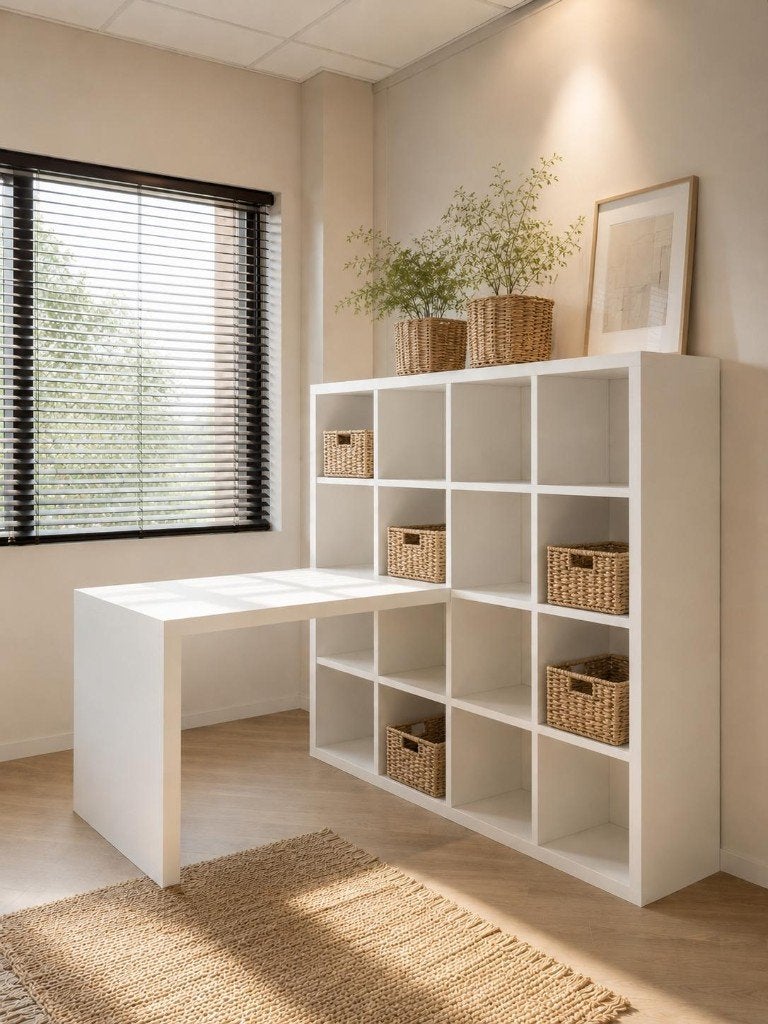 vakkenkast IKEA met tafel, Huis en Inrichting, Ophalen, 50 tot 100 cm, Zo goed als nieuw, Minder dan 100 cm