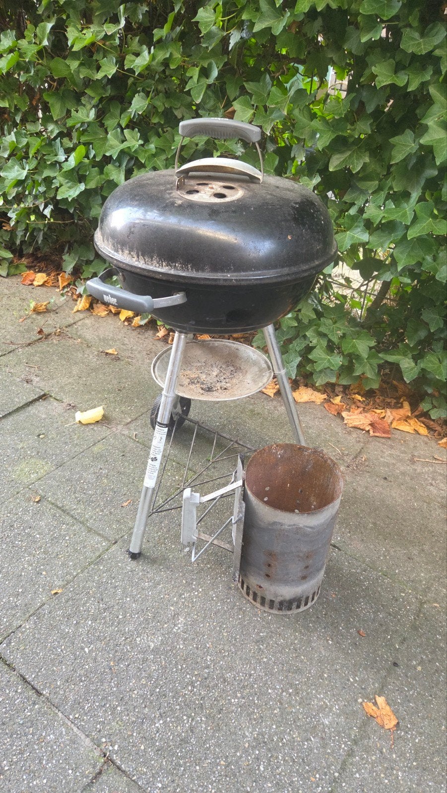 Weber Compact Kettle BBQ 47cm met hoes en starter