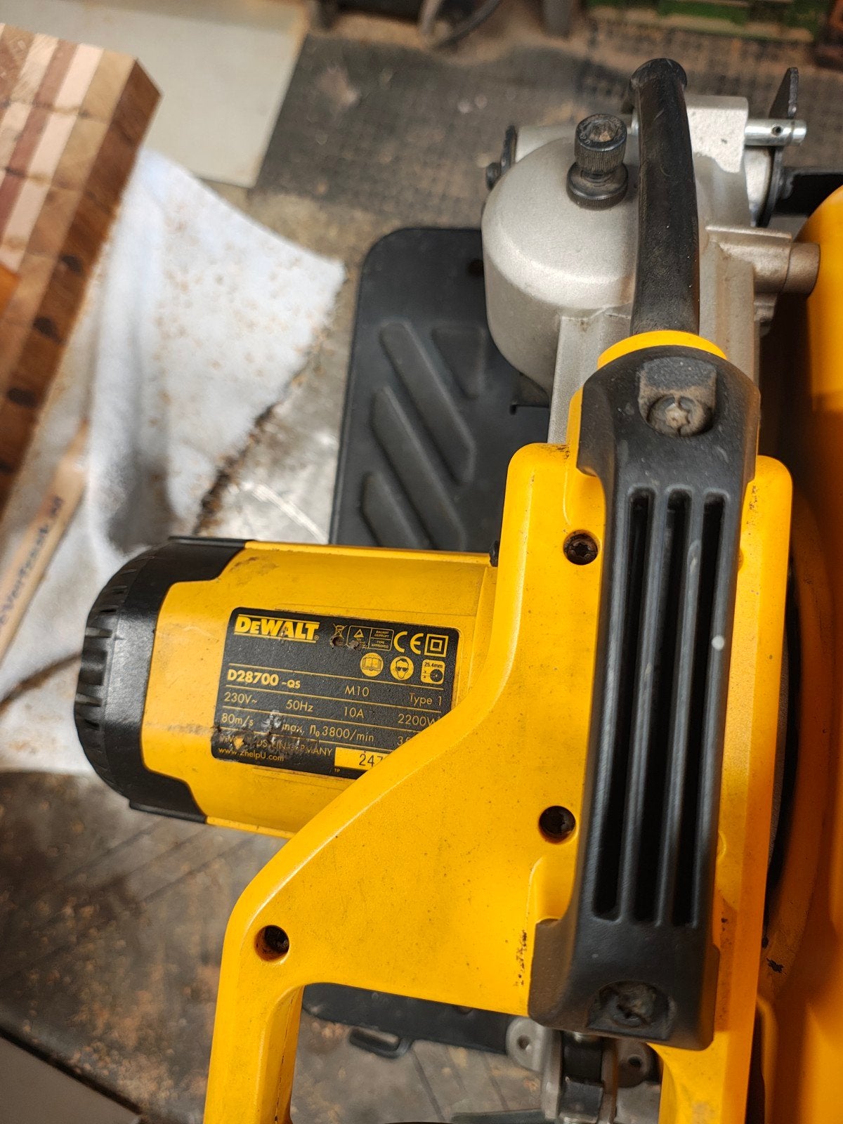DeWALT D28700-QS Metaalafkortmachine 355mm + 3 schijven, Ophalen, Gebruikt