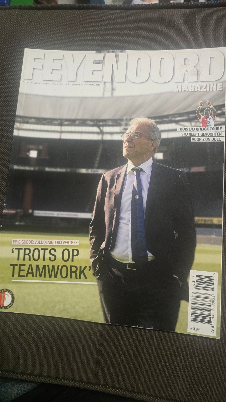 Feyenoord Magazine Oktober 2017 - Eric Gudde & Cheick Touré, Ophalen of Verzenden, Zo goed als nieuw