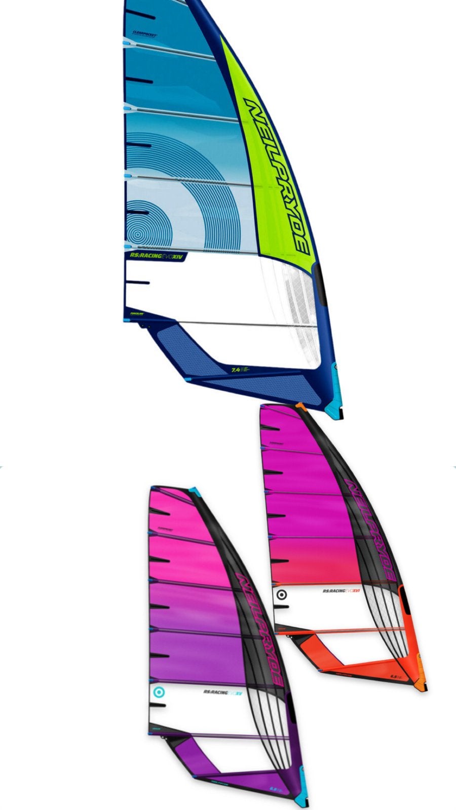 Gezocht! Neilpryde rs racing 6.5/7.4 vanaf evo 14, Watersport en Boten, Ophalen, Gebruikt, 6.5 m² tot 8 m², Neilpryde