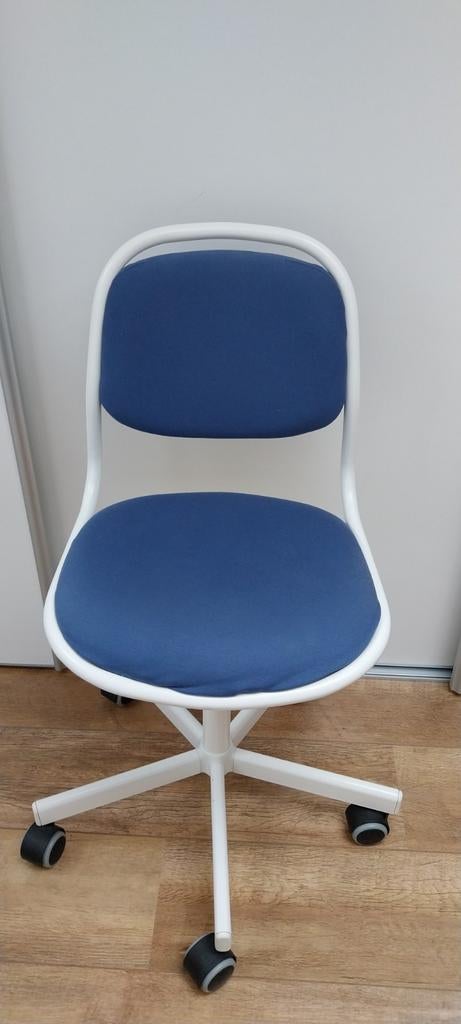 Ikea bureaustoel voor kinderen met blauwe bekleding, Ophalen, Gebruikt, Blauw, Bureaustoel