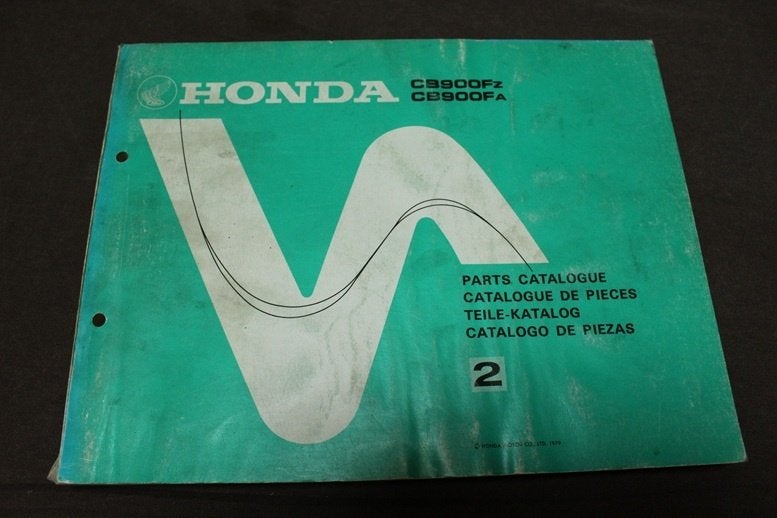 Honda CB900 Fz Fa 1979 motorcycle parts catalogue CB900, Ophalen of Verzenden, Honda