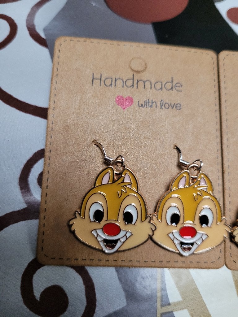 Babbel Oorbelletjes, Hangers, Wenniesshop, Bruin, Verzenden