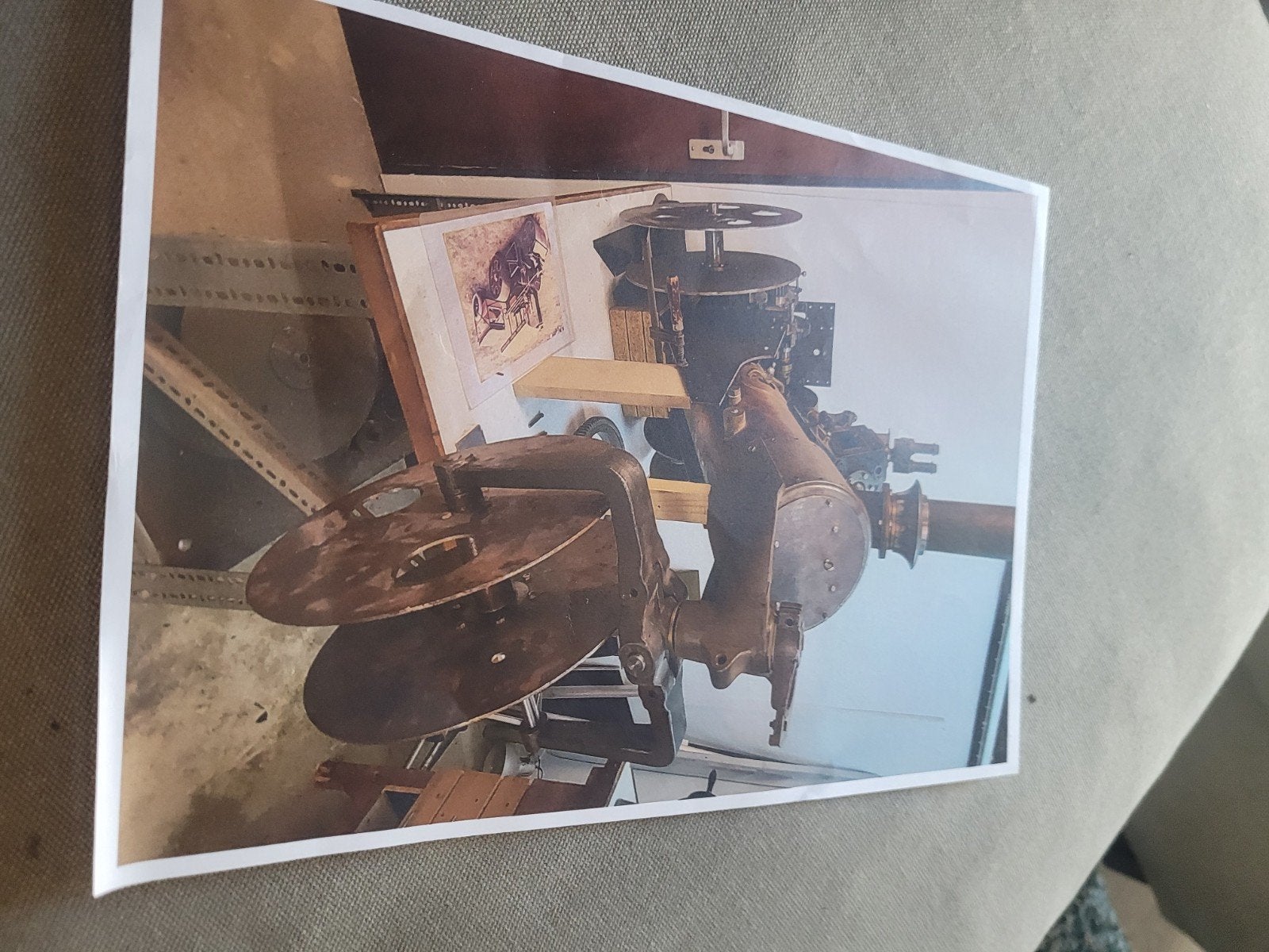 Oude industriële machine onderdelen, Ophalen