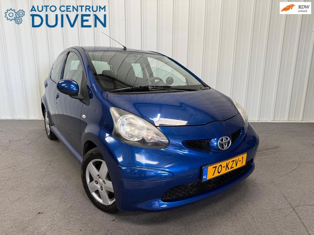 Toyota Aygo 1.0-12V + | Nieuw APK | 5 deurs, Auto's, Voorwielaandrijving, Stof, Gebruikt, Zwart
