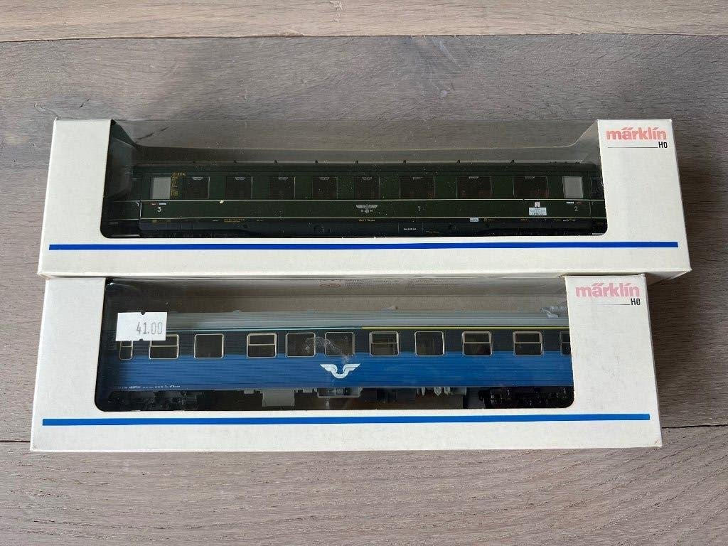 Marklin 43771 en 43231 ho wagons nieuwstaat, Wisselstroom, Verzenden, Märklin, Nieuw
